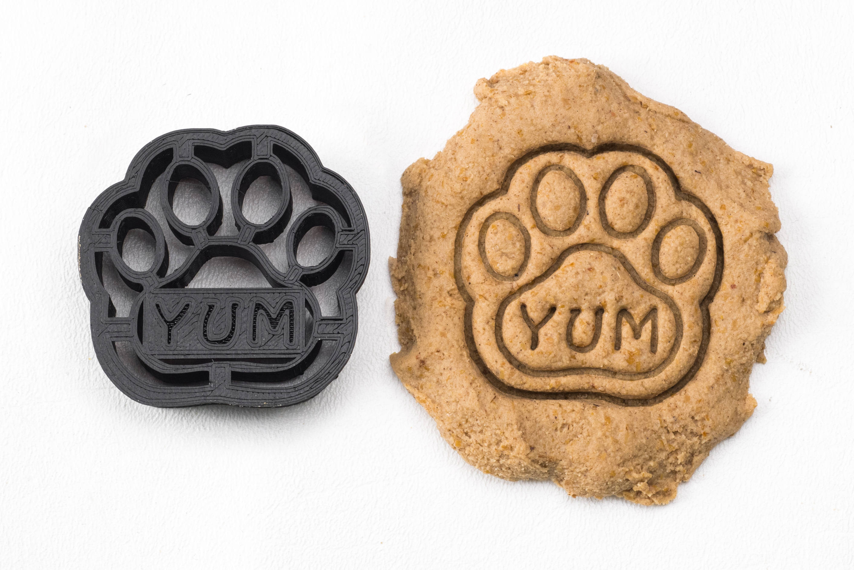 Dog Paw Cookie Cutter Custom Treat Personalized Pet Mini Etsy