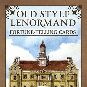 Estilo antigo Lenormand Fortune Telling Cards Deck Set Tarot Oracle Card Booklet Kit magick magia pagã wicca wiccan bruxa artesanato bruxaria