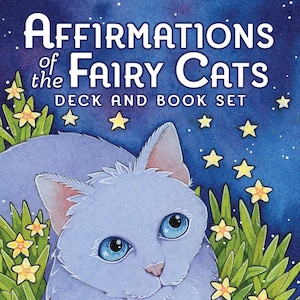 Affirmation Of The Fairy Cats Deck & Buch Set Tarot Karte Orakel Kit Faery Cat Magick Magie Pagan Wicca Wicca Hexen Bastel hexerei faerie