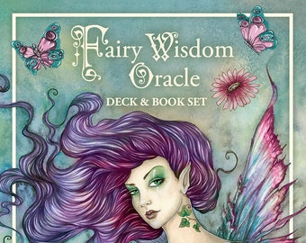 Fairy Wisdom Oracle Cards and Guidebook Set Amy Brown Tarot Card Deck & Book Kit fairies fairy faerie fantasy art mermaid fairies mermaids