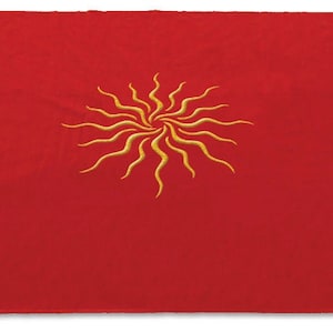 Sun Velvet Altar Cloth Red Tarot Spread Clothe Perfect for Altars Cards Rites Rituals Spells Divination Practice Meditation Witch Home Decor