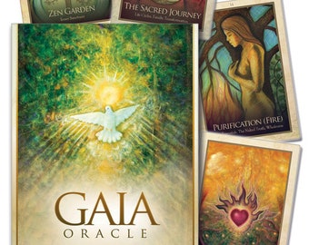 Gaia Oracle Cards & Guidebook Set Tarot Card Deck Book Kit magick magic pagan wicca wiccan witch craft witchcraft ancient Earth