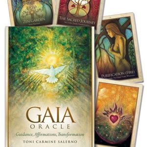 Gaia Oracle Cartes & GuideBook Set Tarot Card Deck Book Kit magie magique païen wicca wiccan sorcellerie ancienne Terre