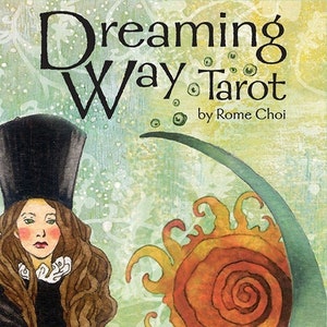Zestaw kart tarota Dreaming Way, broszura z kartami Oracle, wróżbiarstwo, magia, pogaństwo, wicca, wiccan, czarownictwo, czary