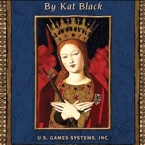 Goldene Tarot Karten & Ratgeber Set Orakel Karten Deck Buch Kit Renaissance Mittelalter Magie Pagan Hexerei Hexenhandwerk Wicca wiccan