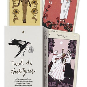 Tarot De Carlotydes Deck Kaarten Set Orakel Kaart waarzeggerij magie heidense heksen ambacht hekserij druïde keltisch heidendom santeria