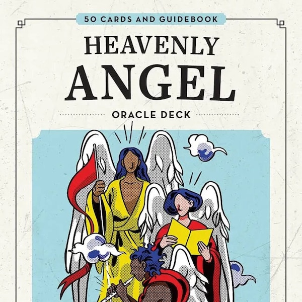 Heavenly Angel Oracle Deck Tarot Cards & Book Set Fantasy Art Card divination magick magic pagan wiccan witch craft witchcraft angels