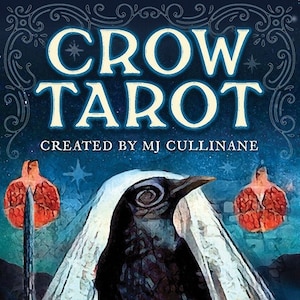Zestaw kart Tarota Kruka i przewodnika Zestaw talii kart Oracle Sztuka fantasy Magia Magia Pogańska Czarodziejstwo Rzemiosło Czarodziejskie Druid Kruk Kruk Kruki