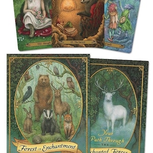 Forest of Enchantment Tarot Kit Card Deck & Guidebook Set fairy tale oracle cards and book magic magick witch craft witchcraft wicca pagan