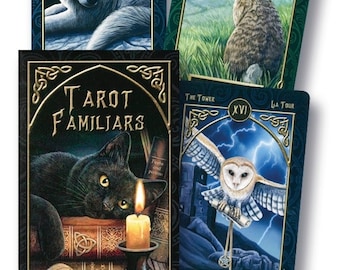Tarot Familiars Deck Lisa Parker Cards Set Oracle Card Booklet divination magick magic pagan wicca wiccan witch craft witchcraft familiar