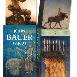 John Bauer Tarot Deck Cards Set Fantasy Art Oracle Card Booklet divination magick magic pagan wicca wiccan witch craft witchcraft fairy tale