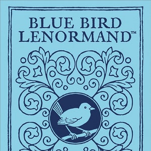 Bluebird Lenormand Oracle Deck Cards Cartão Livreto adivinhação magia magia wicca pagão bruxaria artesanato bruxaria fantasia arte pássaro azul tarô