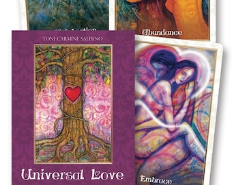 Universal Love Healing Oracle Cards & Guidebook Set Tarot