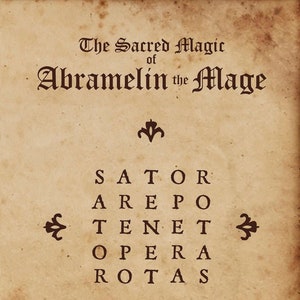 Sacred Magic of Abramelin The Mage Book magick witch craft witchcraft pagan wicca wiccan folk lore magical magickal