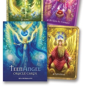 Teen Angel Oracle Cards & Guidebook Set Tarot Card Deck Book Kit magick magia pagan wicca wiccan stregoneria teenangel angels