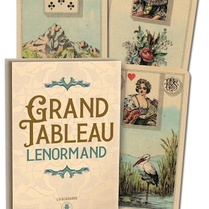 Grand Tableau Lenormand Mini Deck Cards Set in miniatura Oracle Tarocchi Carta divinazione magia magia pagana stregoneria stregoneria edizione tascabile