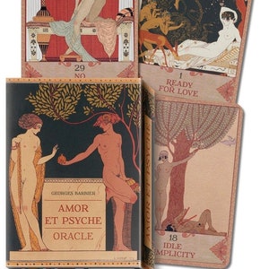 Amor Et Psyche Oracle Deck Tarot Cards Set Card Livret magie magie païen wicca wiccan sorcellerie sorcellerie Art grec ancien