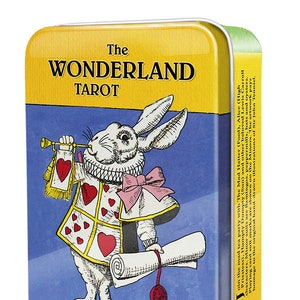 Alice in Wonderland Tarot in Tin oracle cards card divination kit mystical fortune telling card set pagan wicca witch craft witchcraft