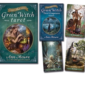 Green Witch Tarot Cards and Guidebook Set Card Deck Book Kit oracle magick magic pagan wicca wiccan witch craft witchcraft