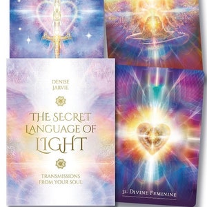 Secret Language Of Light Orakel Karten & Guidebook Set Tarot Karten Deck Book Kit magick pagan wicca wiccan Hexe Handwerk Hexe Hexe