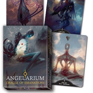Angelarium Oracle of Emanations Cards Set Tarot Card Deck Booklet Kit magick magic pagan wicca wiccan witch craft angel angels angelic