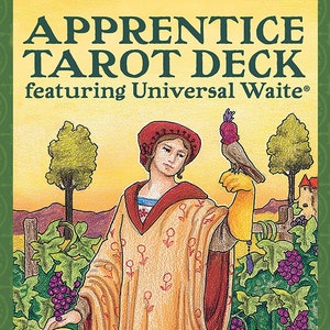 Aprendiz Tarot Deck Cartas Set Oracle Card Booklet Universal Waite adivinación magia magia pagana wicca wicca brujería brujería