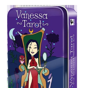 Vanessa Tarot in Tin oracle cards card divination kit mystical fortune telling card set pagan wicca witch craft wiccan witches