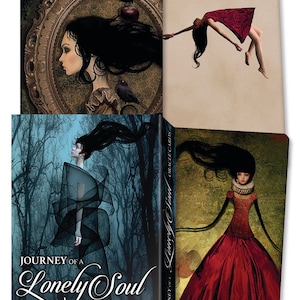 Voyage d’une âme solitaire Oracle Cartes Sorcellerie Witch Craft Magic Magick Celtic Druid goth jeu de cartes gothique jeu de tarot gothique Dark Fantasy Art