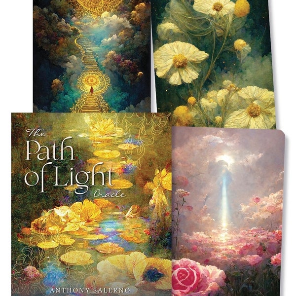 Path Of Light Oracle Kit Card Deck & Guidebook Set tarot cards and book magic magick witch craft witchcraft Bhagavad Gita Hindu Buddhism