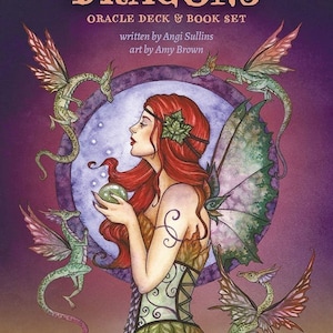 For the Love of Dragons : Oracle Deck & Book Set Amy Brown Tarot Cards Kit fées fée faerie fantasy art sirène fées dragon sirènes