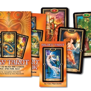 Easy Tarot Kit Card Deck & Guidebook Set Oracle Cards and Book magic magick witch craft witchcraft wicca pagan mystic wicca celtic druid