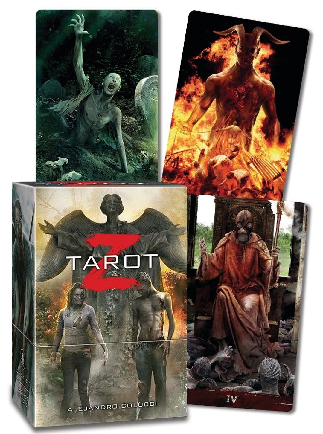 Tarot Z Deck Zombie Cards & Booklet Set Oracle Card Kit Fantasy Art