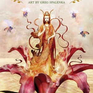 Divine Nature Oracle Kit Deck Cards Set Card Booklet divination magick magic pagan wicca wiccan witch craft witchcraft tarot Fantasy Art