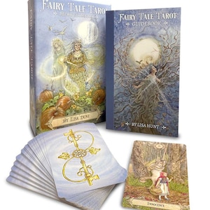 Fairy Tale Tarot Deck Karten-Set Orakel Karte & Buch Kit Fantasy Kunst Magick Magie Hexe Handwerk Hexerei FairyTale Faery Faerie Feen Feen
