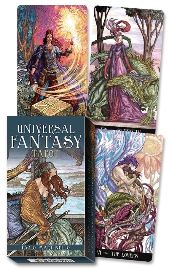 Universal Fantasy Tarot Deck Cards Set Oracle Card Booklet Etsy