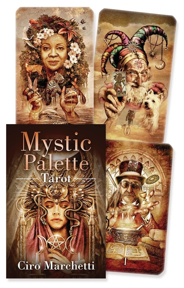Mystic Palette Tarot Muted Tone Cards Set Oracle Card Deck Kit magick magic witchcraft witch craft wicca Druid Celtic Wiccan Fantasy Art