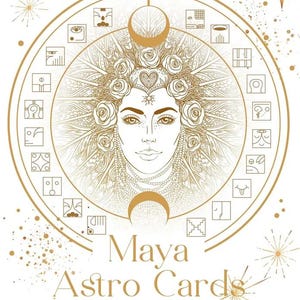 Cartes Maya astro jeu de cartes Oracle astrologique jeu de cartes tarot maya astrologie zodiaque magie sorcellerie artisanat wicca livre païen