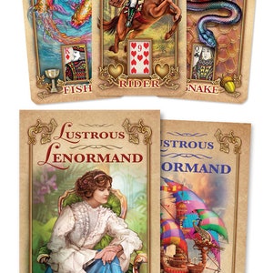 Lustrous Lenormand Kit Card Deck & Guidebook Set Marchetti's Oracle Tarot Cards and Book magic magick witch craft witchcraft wicca pagan