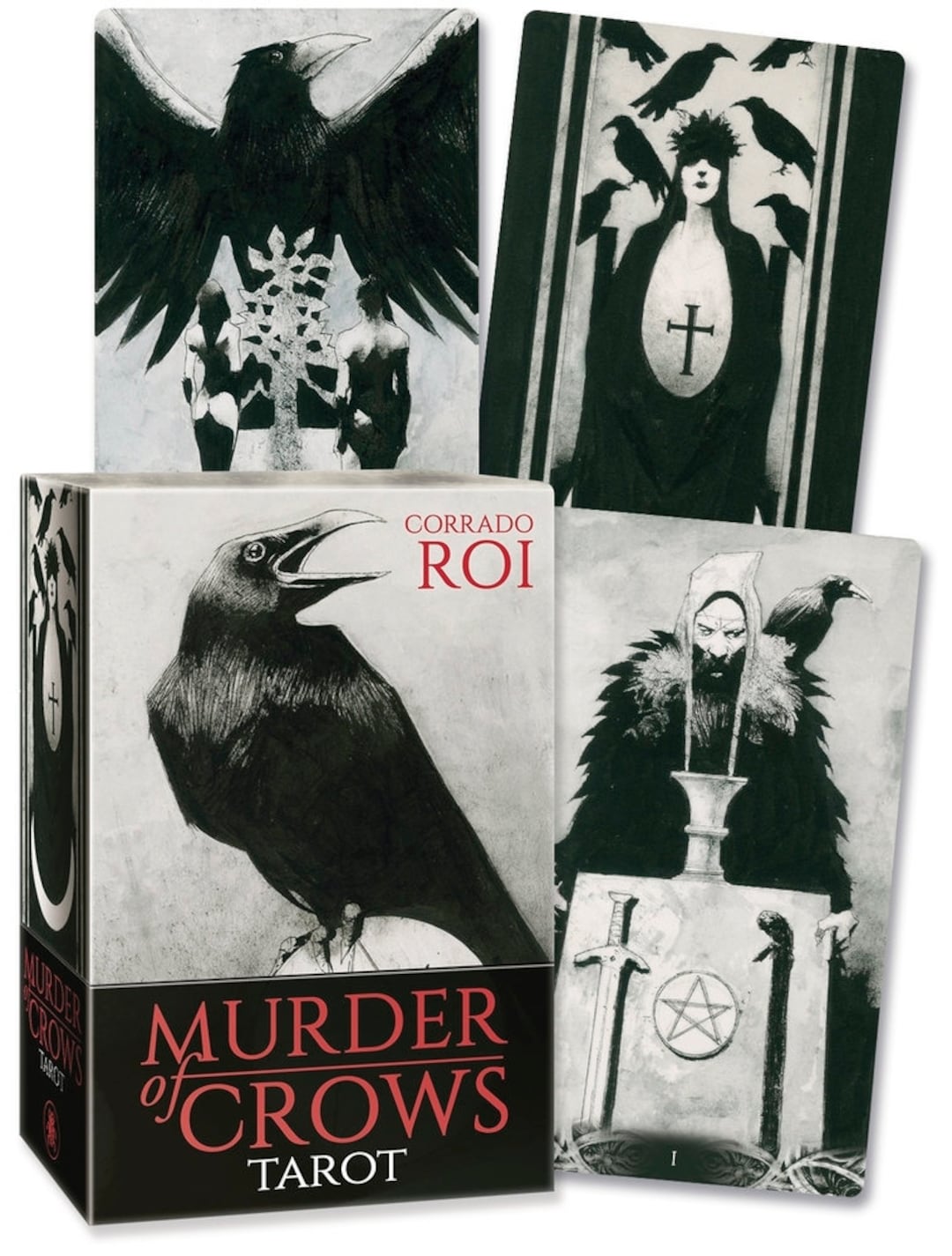 Crow プロフ必読 Murder of Crows Tarot Cards & Guidebook Set Oracle Card Deck Book