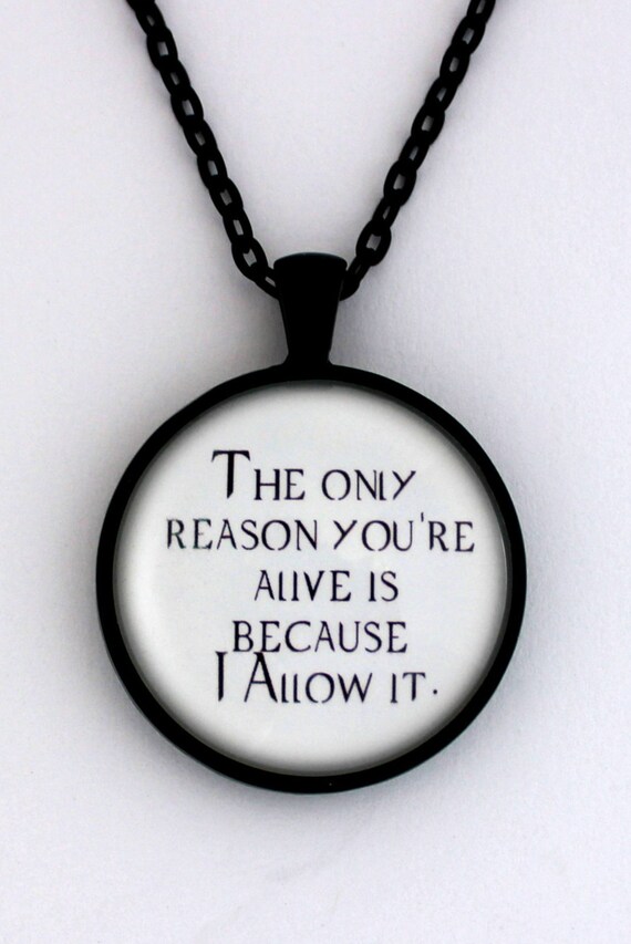 ONLY REASON Supernatural Dean Sam Winchester Crowley Quote Pendant Necklace