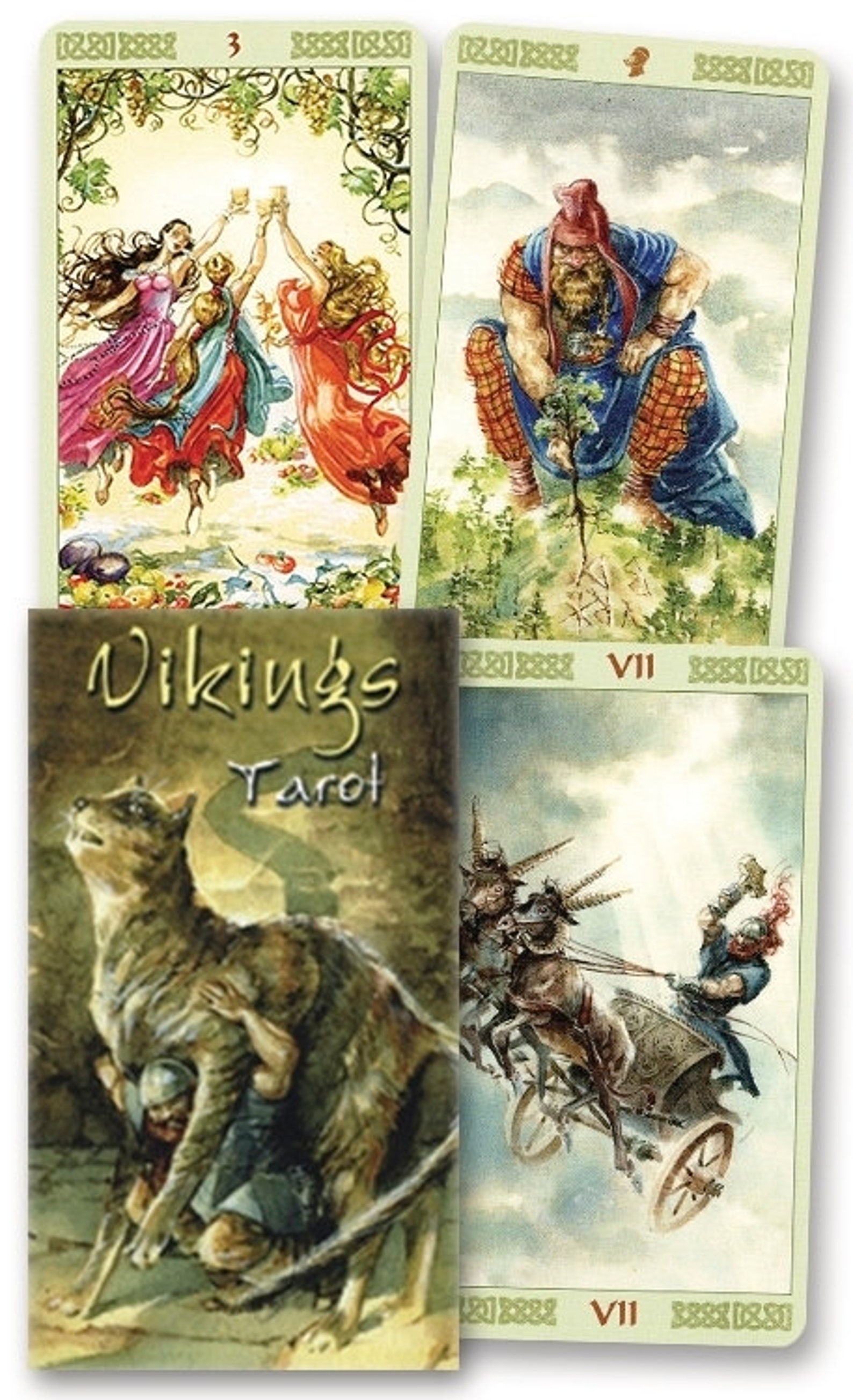 Vikings Tarot Deck Cards Set Oracle Card Booklet divination Etsy