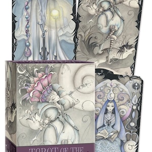 Tarot des verzauberten Gartens Deck Karten Set Orakel Card Booklet Kit Fantasy Kunst Magie Magie Hexe Handwerk Hexerei Märchen Fee Feen