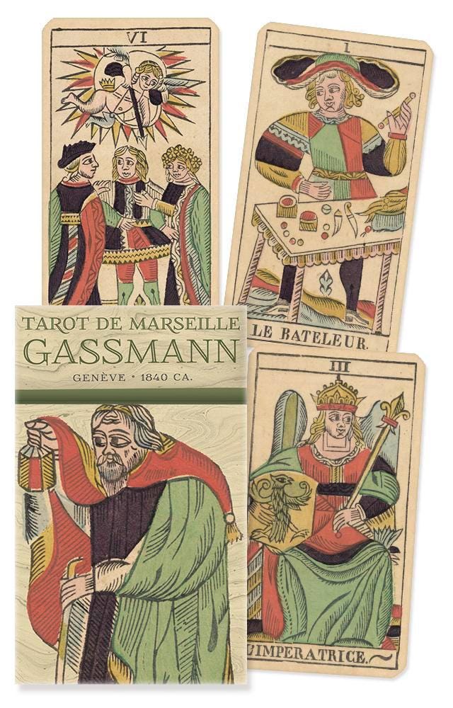 Tarot De Marseille: Gassmann Set Anima Antiqua Antique Replica