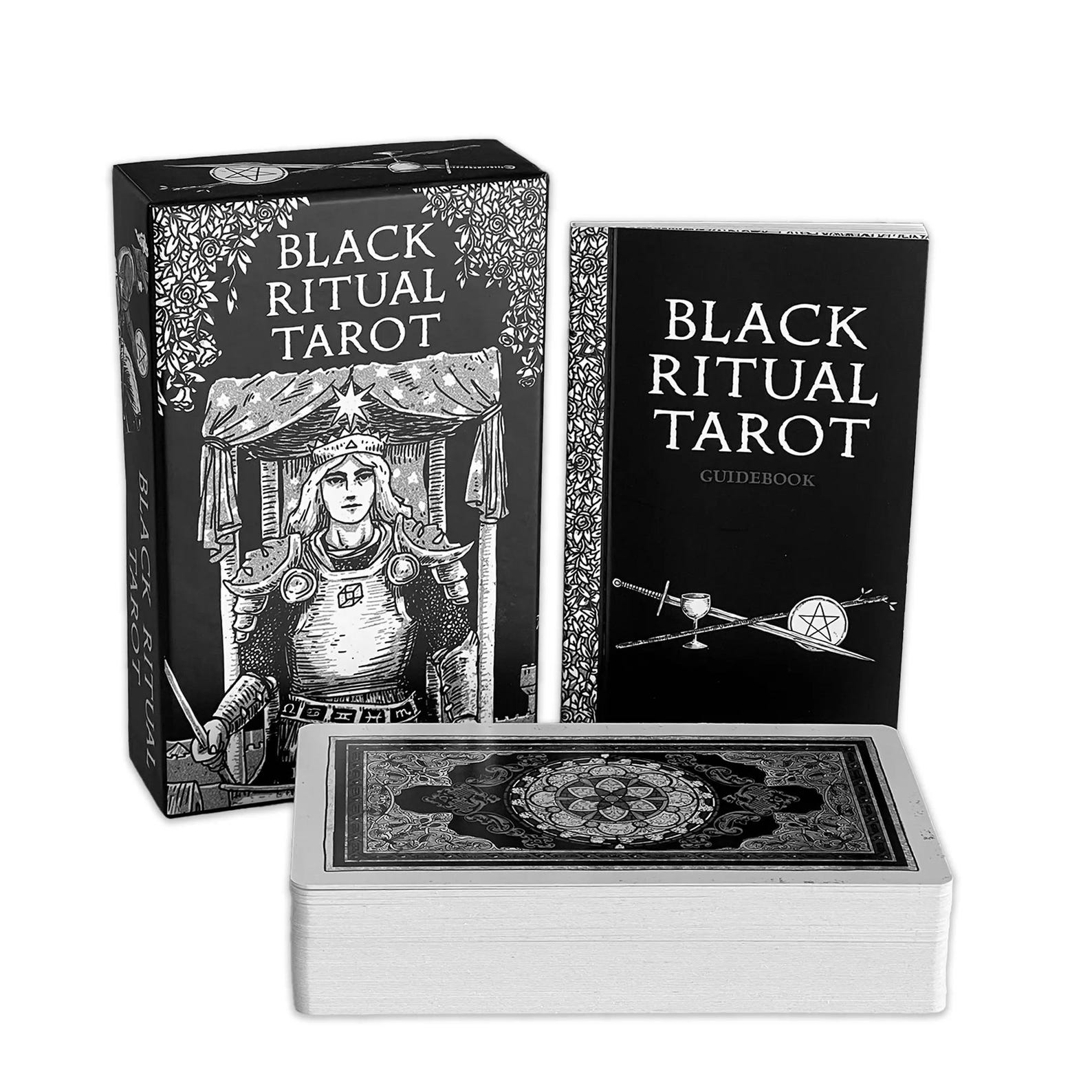 Black Ritual Tarot Set Cards Oracle Card Deck Kit Magick Magic Pagan ...