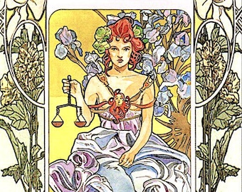 Tarot Art Nouveau Deck Cards Set Fantasy Art Oracle Card Booklet divination magick magic pagan wicca wiccan witch craft witchcraft