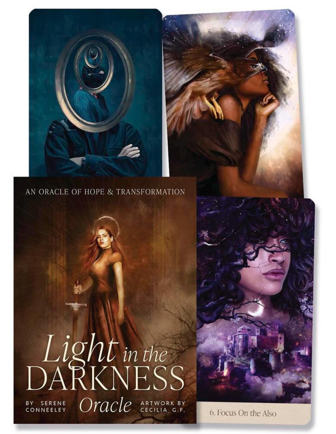Light in the Darkness Oracle Kit Card Deck & Book Set Cards Tarot Magic ...