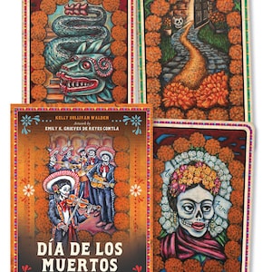 Día De Los Muertos Oracle Set Day Of The Dead Tarot Deck & Book Kit Santa Muerte Mexican Folk Art magic magick witch craft witchcraft pagan