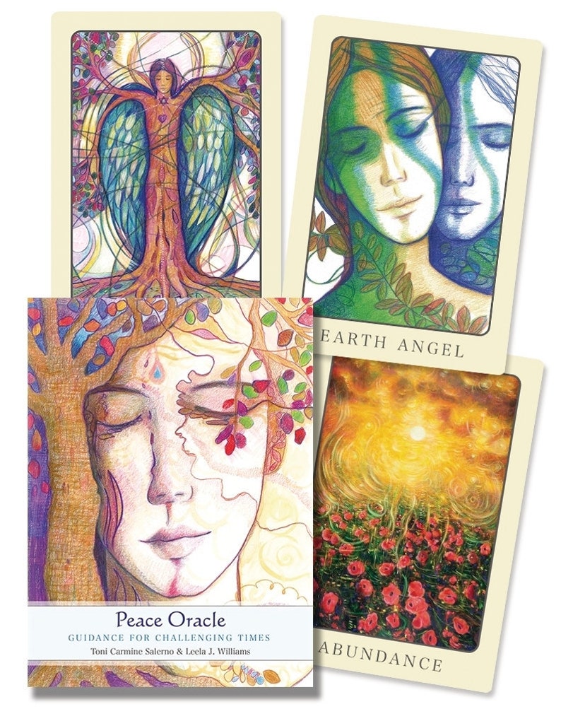 Peace Oracle Cards & Guidebook Set Tarot Card Deck Book Kit Etsy