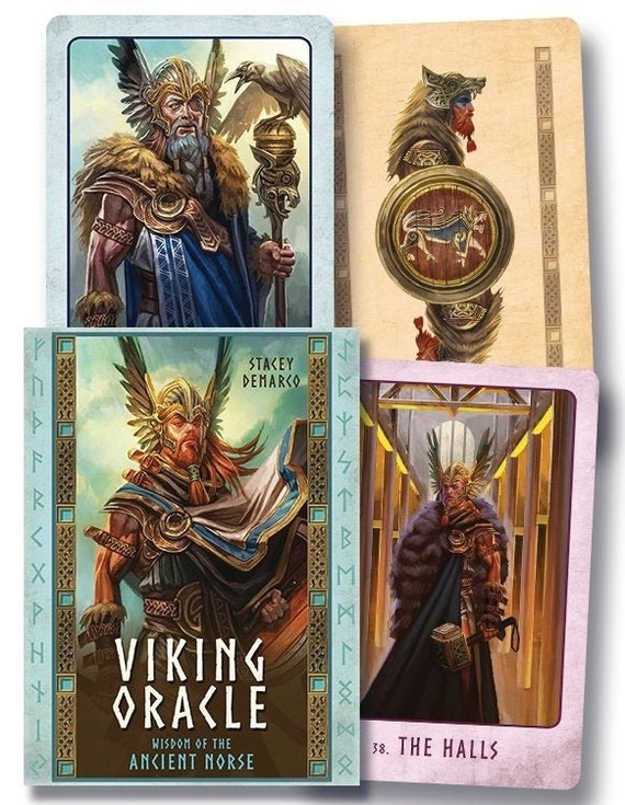 Viking Oracle Cards & Guidebook Set Tarot Card Deck Book Kit Etsy