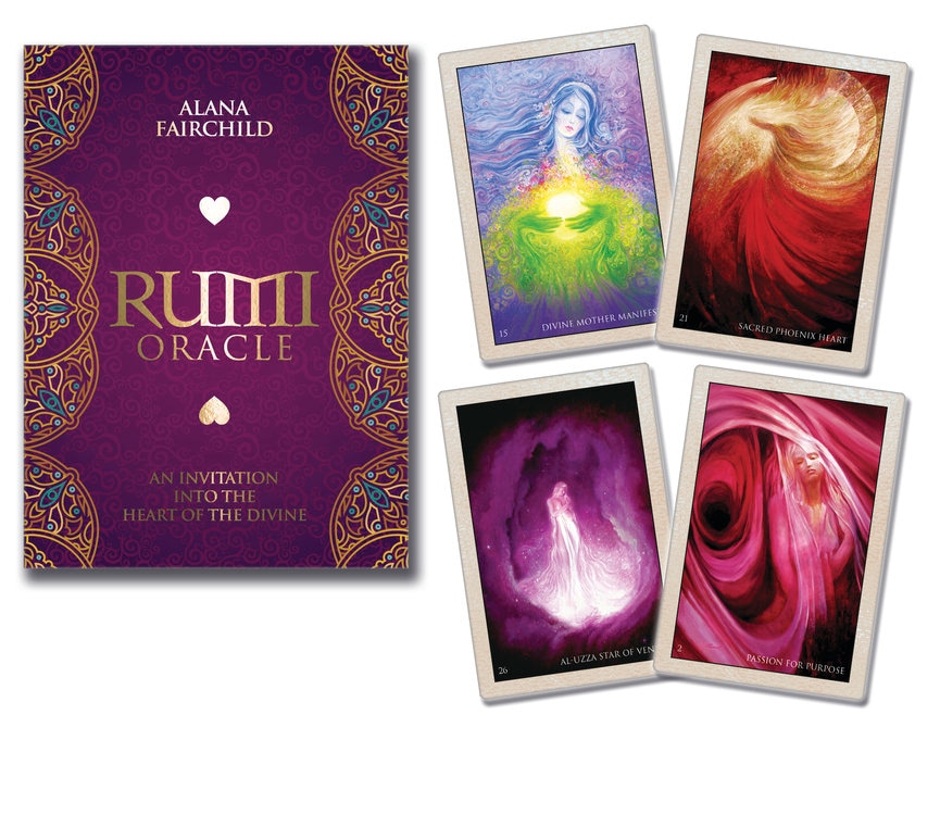 Rumi Oracle Cards &Guidebook Set Tarot Card Deck Book Kit Etsy México